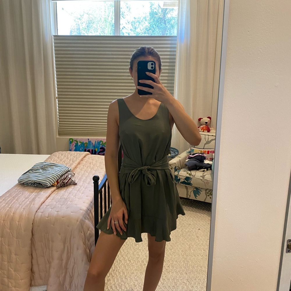 Skylar + Madison Green Tie Dress